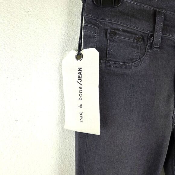 Women's Rag & Bone NWT Gray Skinny Ankle Legging Jeans Waist Size 26 - Picture 7 of 11